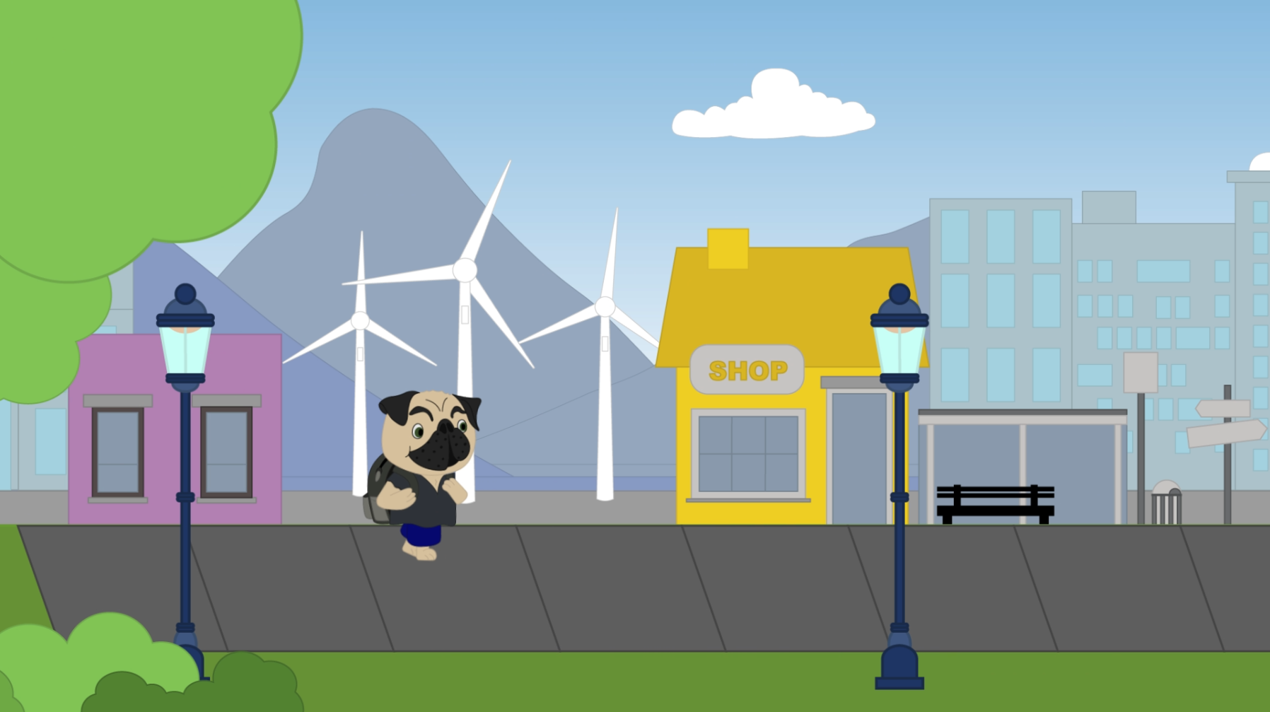 Illustration d'une partie du voyage du carlin